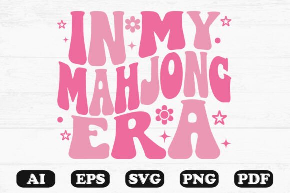 Download In My Mahjong Era Pink Retro Style - Ink Collection