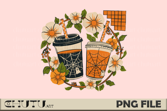 Download Vintage Ghost Drinks PNG - Boho - Ink Collection