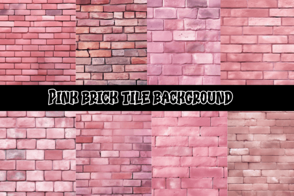 Download Pink Brick Tile Background - Ink Collection